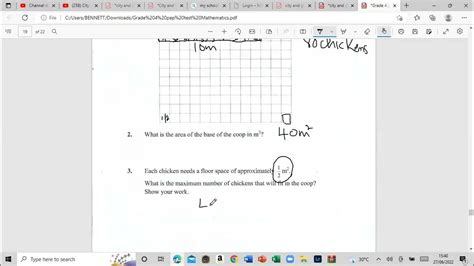 Grade 4 Pep Maths Exam 2022 Youtube