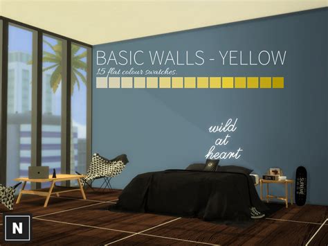 The Sims Resource Netsims Basic Walls Yellow