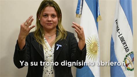 Día del himno nacional argentino. Himno Nacional Argentino - Lengua de señas - YouTube