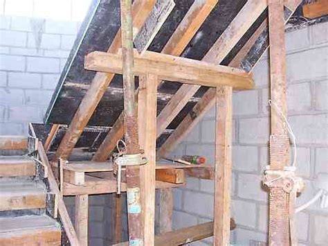 • smooth over the level concrete with a trowel or float. stair formwork | Stairs, Concrete stairs, Staircase design