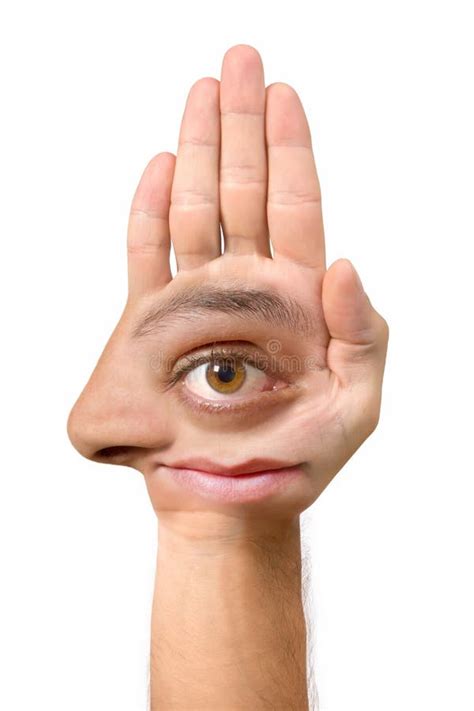 Funny Hand Stock Image Image Of Comical Unusual Nose 3225909