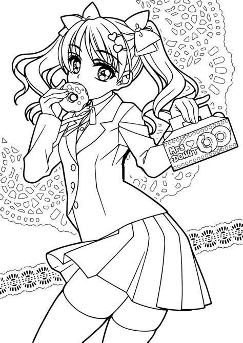 Desenhos De Garotas De Anime Para Colorir AniYuki Com