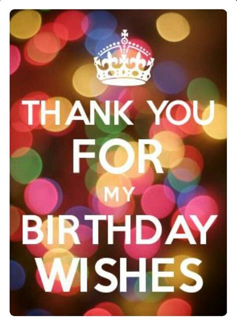 Thank You For My Birthday Wishes Birthday Wishes For Myself Calm