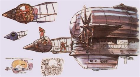 Animation Tidbits Castle In The Sky Studio Ghibli Art Spaceship Art