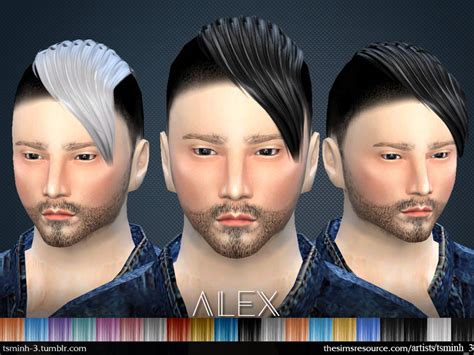 The Sims Resource Alex Hairstyle 3