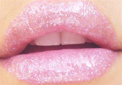 Make Up Gloss Glitter Pink Light Pink Baby Pink Baby Pink Lips
