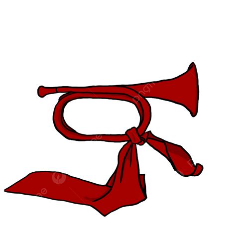 Red Horn Clipart Png Images Red Bugle Horn Element Bugle Horn Red