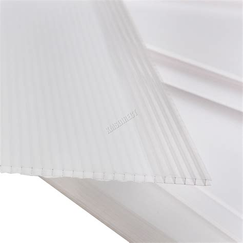 Birchtree 4mm Polycarbonate Sheet 14pcs Greenhouse Panels Solid Glazing