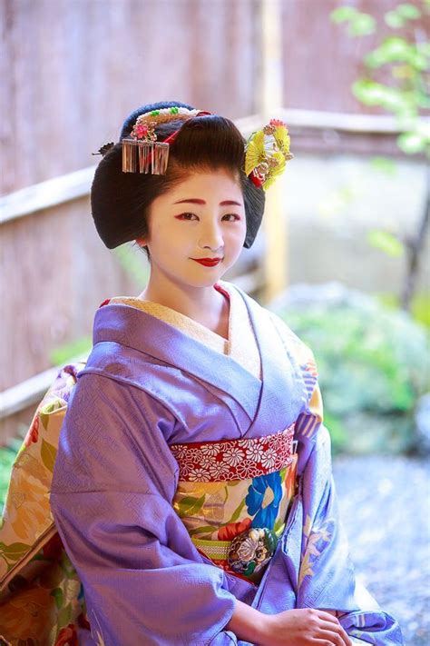 Maiko Satsuki From Kyoto In Traditional Japanese Kimono Geisha Japan Geisha Art Japanese