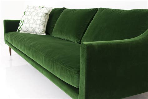 Black/nutmeg medium round wood coffee table set with nesting tables. Naples Sofa in Emerald Green Velvet | New house ideas ...