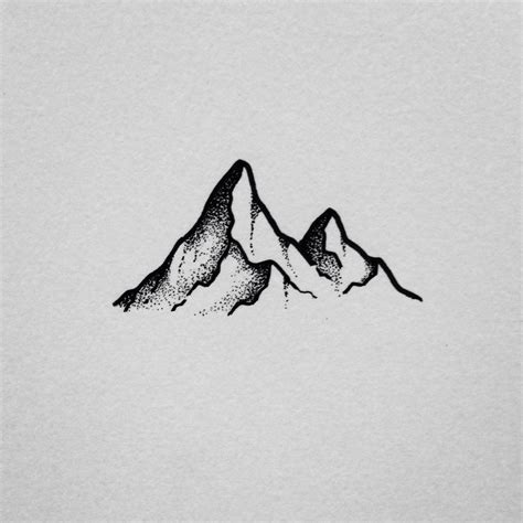 Simple Mountain Sketch At Explore Collection Of