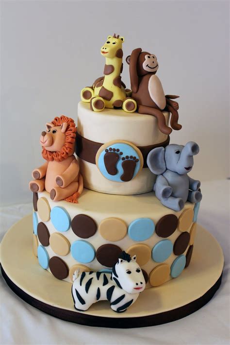 Sweet Stirrings Zoo Animal Baby Shower Animal Baby Shower Cake Baby