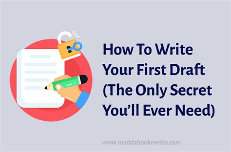How To Write Your First Draft The Only Secret Youll Ever Need