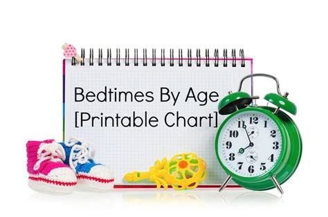 Baby And Toddler Bedtimes By Age A Reference Chart Toddler Bedtime