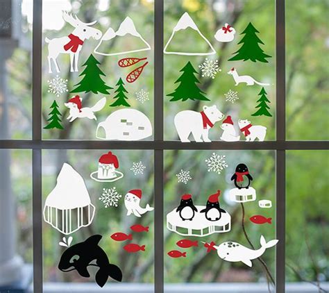 winter window cling designs created  lia griffith