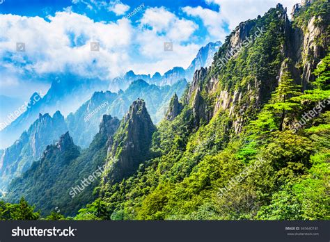 Huangshan Yellow Mountains A Mountain Range In Southern Anhui