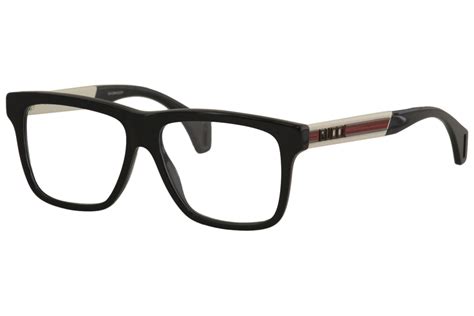 Gucci Mens Eyeglasses Gg0464o Gg0464o 005 Blackivory Optical Frame