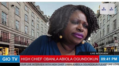 Live Interview With Chief Abiola Ogundokun Please Join Live Interview With High Chief Abiola