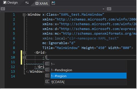 What Is The Xaml Code Editor Visual Studio Windows Microsoft Learn