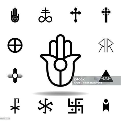 Religion Symbol Semitic Neopaganism Icon Element Of Religion Symbol Illustration Signs And