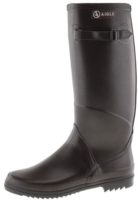 Aigle Chantebelle Brown Rubber Boots A Ladies Wellington Boot With