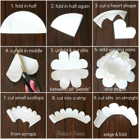 How To Create A Flower From A Paper Plate Parties For Pennies