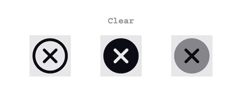 Premium Vector Clear Icons Set
