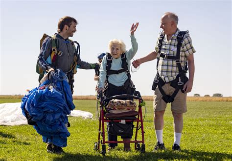 Record Breaking Skydive 104 Year Old Soars To New Heights Arab Times