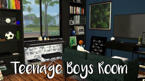 The Sims 4 Teenage Boys Bedroom Youtube