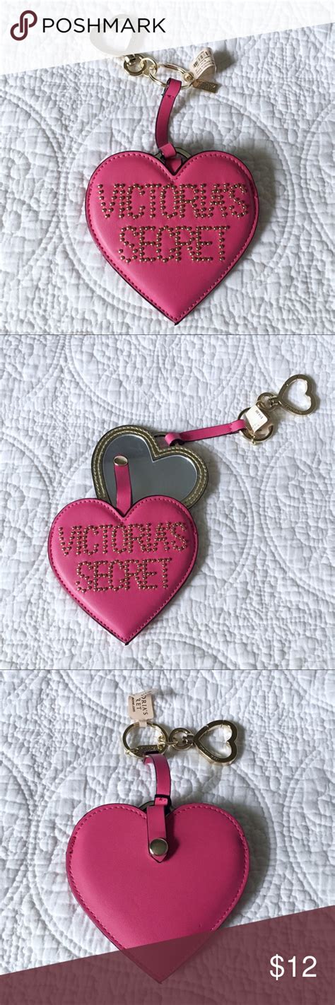 Victorias Secret Heart Mirror Key Chain Keychain Heart Mirror Key