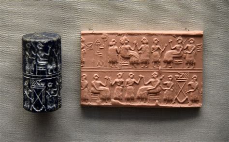 Cylinder Seal Of Queen Puabi Illustration World History Encyclopedia