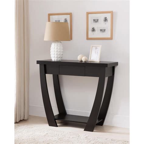 Jaylin Curved Design Single Drawer Entryway Table