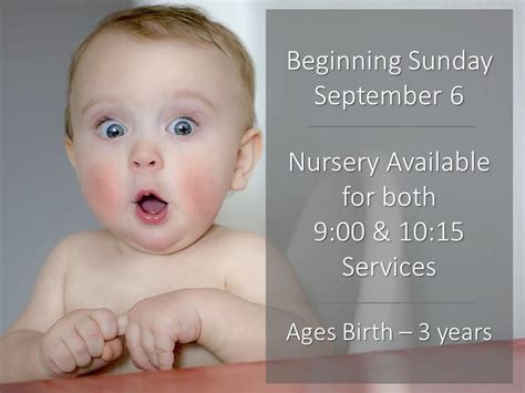 Nursery Available 9 6 20 Trinity Baptist Church Of Manchester