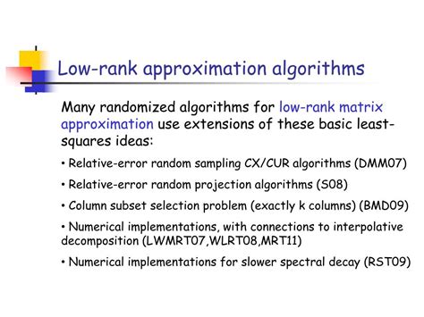 Ppt Theory And Some Practice Of Randomized Algorithms For Matrices And Data Powerpoint