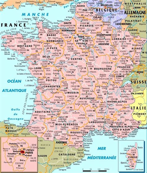 Carte De France Détaillée Avec Toute Les Villes Vacances Arts