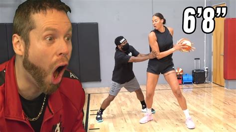 What Happens If A Wnba Player Takes On A Regular Man Youtube