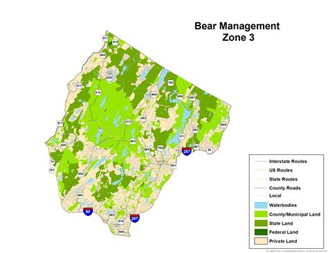 Njdep Division Of Fish And Wildlife Black Bear Hunt Zones And Area