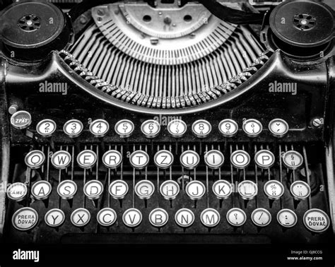 Close Up Photo Of Antique Old Typewriter Stock Photo Alamy