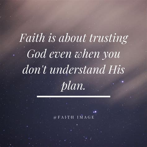Faith Is About Trusting God