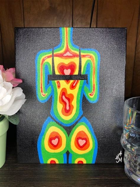 Thermal Body 8x10 Canvas Painting Etsy In 2022 Mini Canvas Art