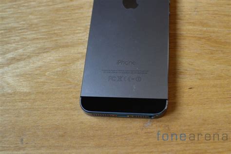 The space gray iphone 5s. Apple-iPhone-5S-Space-Grey-Back-Bottom - Fone Arena