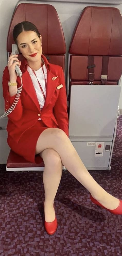 flight attendant uniform sexy stewardess mile high club fly girls virgin atlantic women