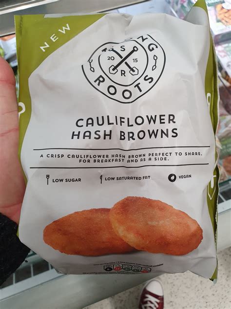 Strong Roots Cauliflower Hashbrowns 375G Vegan Food UK