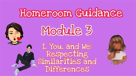 Homeroom Guidance Module I You And We Respecting Similarities Hot Sex Picture