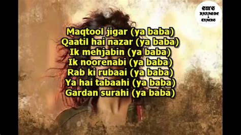 Afghan Jalebi Ya Baba Karaoke Track