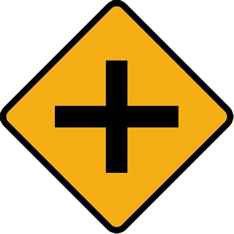 Cross Road Sign Clipart Best
