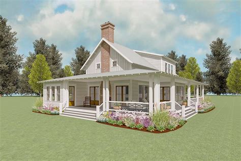 Plan 130015lls Exclusive Country House Plan With Two Story Living Room