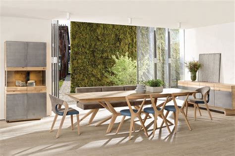 Voglauer Esszimmer V-Organo Living V4 Wildeiche/ Leder ...