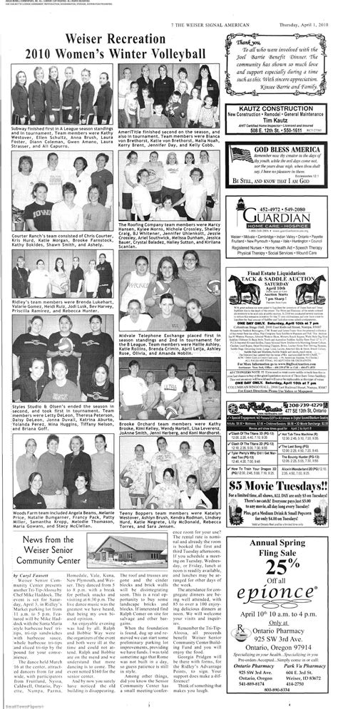 Weiser Signal American March 30 2010 Page 15