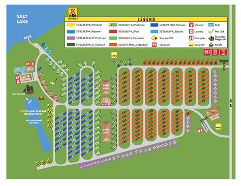 Rockport, Texas Campground Map | Rockport KOA Holiday